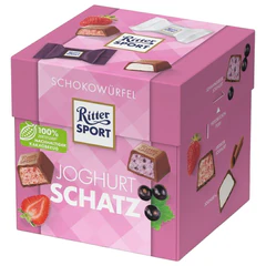 Шоколадные конфеты RITTER SPORT &laquo;JOGHURT SCHATZ&raquo;, набор 3 вкуса, 22 конфеты, 176 г