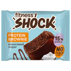 Печенье протеиновое FITNESSHOCK &laquo;Брауни-кокосовый пирог&raquo; 50 г