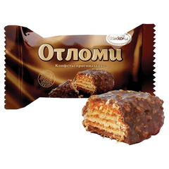 Конфеты вафельные АККОНД "Отломи" с молочной карамелью 4 кг