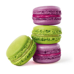 Пирожное миндальное АКУЛЬЧЕВ &laquo;Macarons&raquo; со вкусом фисташки и черники 96 г