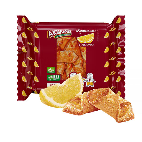 Печенье сдобное АКУЛЬЧЕВ "Купелька" с лимоном 650 г, 706