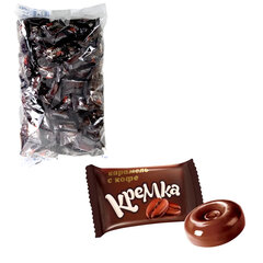 Карамель леденцовая КРЕМКА со вкусом кофе, 1 кг