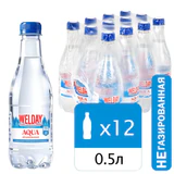 Вода питьевая природная артезианская WELDAY (ВЭЛДЭЙ) AQUA "СЕДЬМОЙ ИСТОК", негазированная, 0,5 л, 624715, НФ-00000197