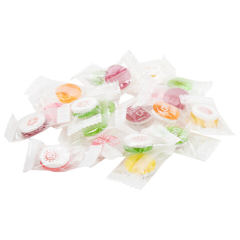 Карамель леденцовая SUNNY CANDY, микс вкусов с аскорбинкой, в индивидуальной упаковке, 1000 г - фото 4