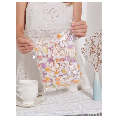 Карамель леденцовая SUNNY CANDY, микс вкусов с аскорбинкой, в индивидуальной упаковке, 1000 г