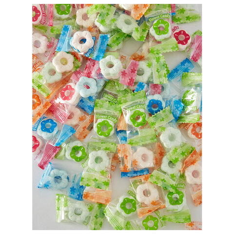 Карамель освежающая FLOWER CANDY, микс вкусов, БЕЗ САХАРА, 500 г