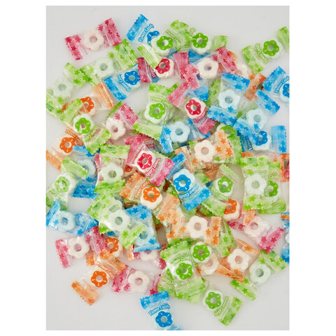 Карамель освежающая FLOWER CANDY, микс вкусов, БЕЗ САХАРА, 500 г