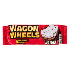 Печенье бисквитное глазированное WAGON WHEELS с суфле 220 г