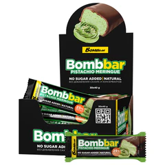 Батончик BOMBBAR "Фисташковая меренга" без сахара 40 г, шоу-бокс