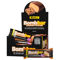 Батончик BOMBBAR "Фундучное пралине" без сахара 40 г, шоу-бокс