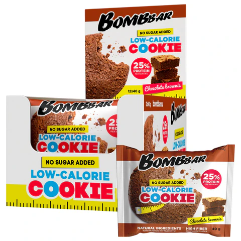 Печенье BOMBBAR "Шоколадный брауни" без сахара 40 г, шоу-бокс, ББР438