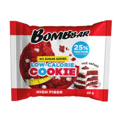 Печенье BOMBBAR "Красный бархат" без сахара 40 г, шоу-бокс