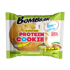 Печенье BOMBBAR "Фисташка" без сахара 40 г, шоу-бокс