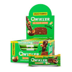 Батончик SNAQ FABRIQ "Шоколадно-ореховое пралине" без сахара 35 г, шоу-бокс