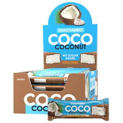 Батончик SNAQ FABRIQ "Кокос" без сахара 40 г, шоу-бокс
