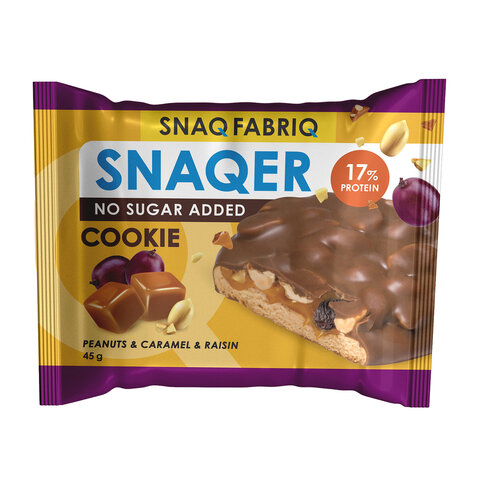 Печенье SNAQ FABRIQ "Арахис, изюм и карамель" без сахара 45 г, шоу-бокс, СФ97 - фото 2