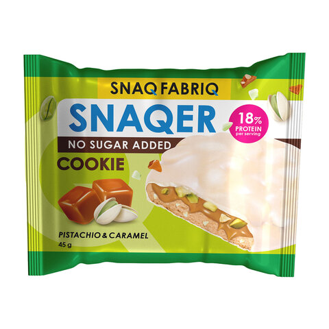 Печенье SNAQ FABRIQ "Фисташка и карамель" без сахара 45 г, шоу-бокс, СФ145 - фото 2