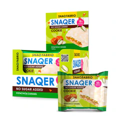 Печенье SNAQ FABRIQ "Фисташка и карамель" без сахара 45 г, шоу-бокс