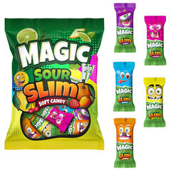 Конфеты жевательные MAGIC SOUR, кислый микс с фруктовыми вкусами 1000 г, ТУРЦИЯ
