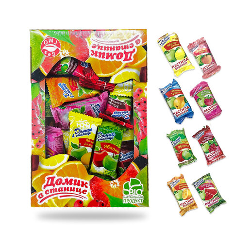 Пастила фруктовая "Домик в станице" Ассорти вкусов 500 г, ш/к 86079