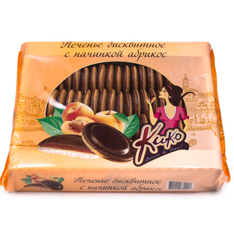 Печенье бисквитное глазированное КИКО со вкусом апельсина 1,2 кг