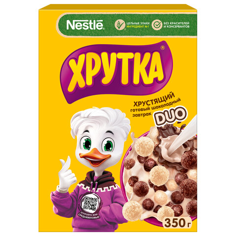 Готовый завтрак ХРУТКА DUO Шарики шоколадные 350 г, 83660