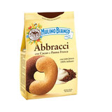Печенье сдобное MULINO BIANCO "Abbracci" с какао и сливками, 350 г, ИТАЛИЯ