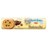 Печенье сахарное MULINO BIANCO "Baiocchi" с шоколадно-ореховым кремом, 168 г, ИТАЛИЯ
