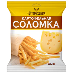 Картофельная соломка GRIZZON со вкусом сыра, 40 г
