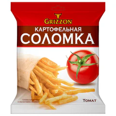 Картофельная соломка GRIZZON со вкусом томата, 40 г