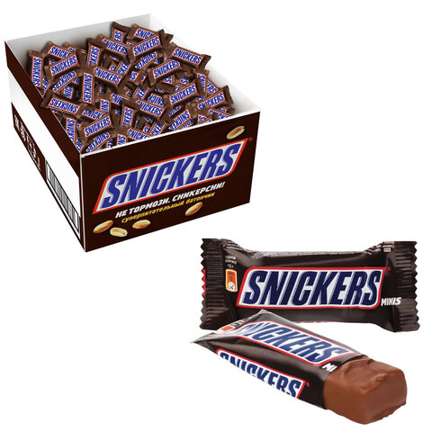 Батончики мини SNICKERS "Minis" шоколадные, 2,9 кг