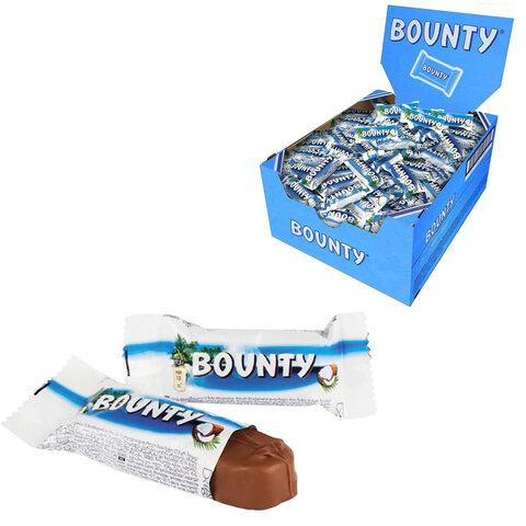 Батончики мини BOUNTY "Minis" шоколадные, 3 кг