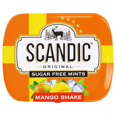 Драже освежающие SCANDIC без сахара со вкусом "Манго", 14 г