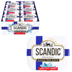 Драже освежающие SCANDIC без сахара со вкусом "Арктическая мята", 14 г