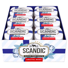 Драже освежающие SCANDIC без сахара со вкусом "Арктическая мята", 14 г