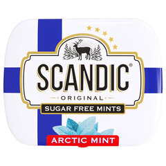 Драже освежающие SCANDIC без сахара со вкусом "Арктическая мята", 14 г