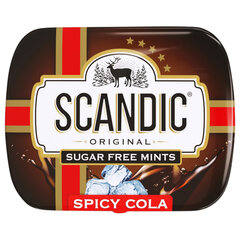 Драже освежающие SCANDIC без сахара со вкусом "Кола", 14 г