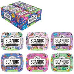 Драже освежающие SCANDIC без сахара со вкусом "Тропический микс", 14 г
