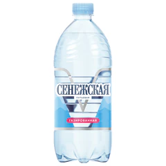 Вода газированная питьевая СЕНЕЖСКАЯ 1 л