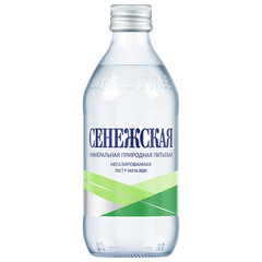 Вода негазированная минеральная СЕНЕЖСКАЯ ГОСТ 0,33 л, стеклянная бутылка