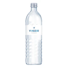 Вода газированная минеральная VIAGGIO 0,75 л, стеклянная бутылка