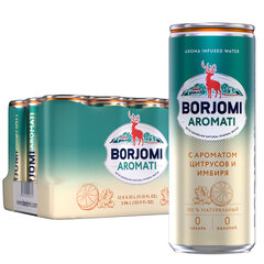 Напиток ГАЗИРОВАННЫЙ BORJOMI "Flavored Water Цитрус-Имбирь" 0,33 л, Грузия