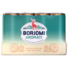 Напиток ГАЗИРОВАННЫЙ BORJOMI "Flavored Water Цитрус-Имбирь" 0,33 л, Грузия
