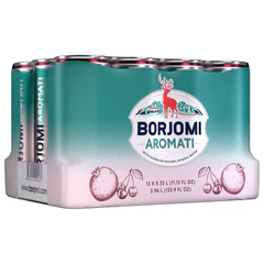 Напиток ГАЗИРОВАННЫЙ BORJOMI "Flavored Water Вишня-Гранат" 0,33 л, Грузия