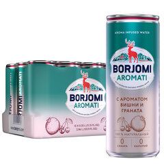 Напиток ГАЗИРОВАННЫЙ BORJOMI "Flavored Water Вишня-Гранат" 0,33 л, Грузия