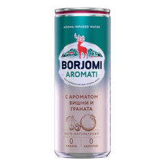 Напиток ГАЗИРОВАННЫЙ BORJOMI "Flavored Water Вишня-Гранат" 0,33 л, Грузия