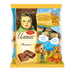 Конфеты шоколадные КРАСНЫЙ ОКТЯБРЬ &laquo;Аленка&raquo; вафельные, молочно-ореховые, 250 г