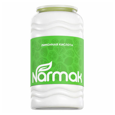 Лимонная кислота пищевая NARMAK 2,5 кг, (средство от накипи), пластиковая банка, 00-00000631