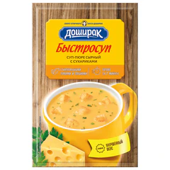Суп-пюре ДОШИРАК &laquo;Быстросуп&raquo; сырный с сухариками 17 г