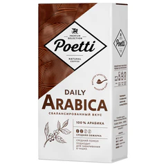 Кофе молотый POETTI "Daily Arabica", 250 г